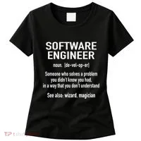 Software Engineer Developer Definition For Coder Programmer Women's T-Shirt thumb 0