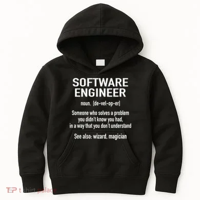 Software Engineer Developer Definition For Coder Programmer Kids Hoodie