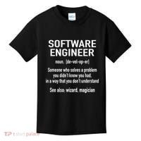 Software Engineer Developer Definition For Coder Programmer Kids T-Shirt thumb 0