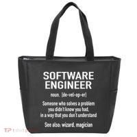 Software Engineer Developer Definition For Coder Programmer Tote Bag thumb 0