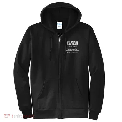 Software Engineer Developer Definition For Coder Programmer Full Zip Hoodie