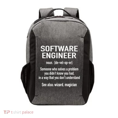 Software Engineer Developer Definition For Coder Programmer Vector Backpack