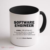 Software Engineer Definition Coder Cute Gift Coffee Mug thumb 1