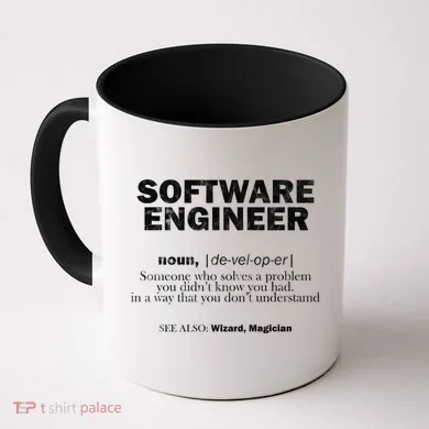 Software Engineer Definition Coder Cute Gift Coffee Mug