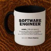 Software Engineer Definition Coder Cute Gift Coffee Mug thumb 2