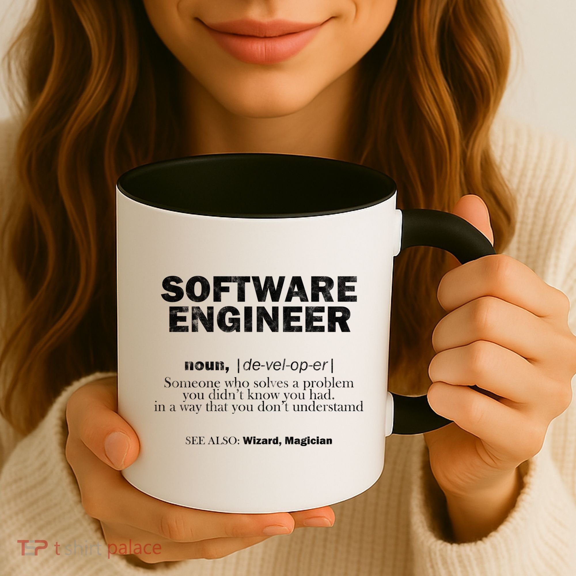 Software Engineer Definition Coder Cute Gift Coffee Mug