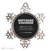 Software Engineer Definition Coder Cute Gift Ornament thumb 0