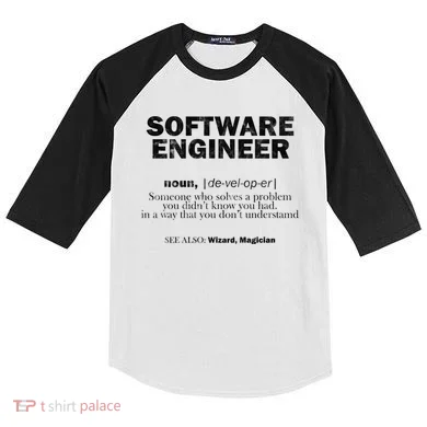 Software Engineer Definition Coder Cute Gift Kids Colorblock Raglan Jersey