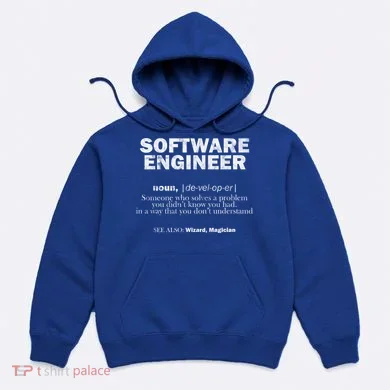 Software Engineer Definition Coder Cute Gift Hoodie