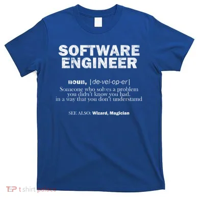 Software Engineer Definition Coder Cute Gift T-Shirt