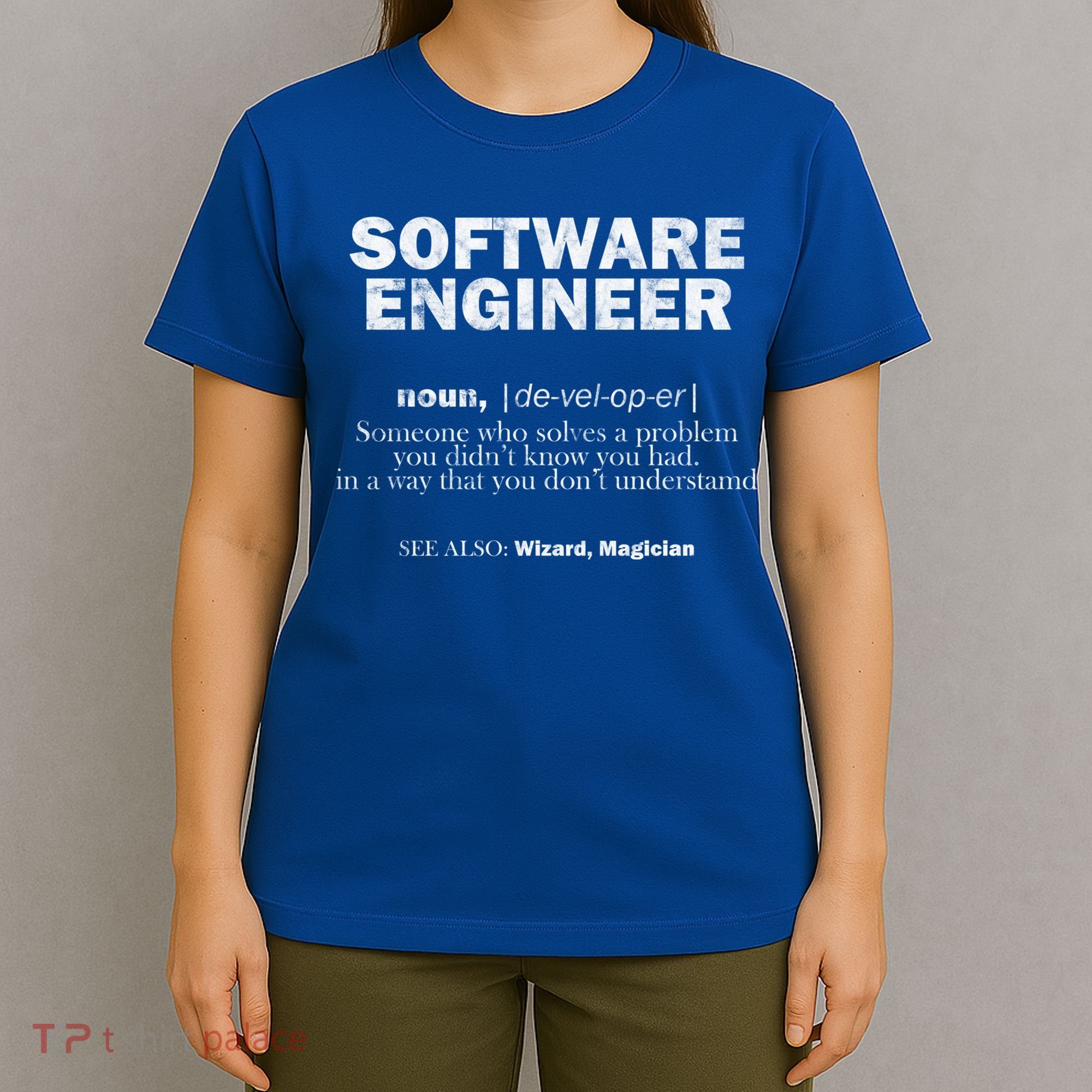 Software Engineer Definition Coder Cute Gift T-Shirt