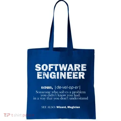 Software Engineer Definition Coder Cute Gift Tote Bag