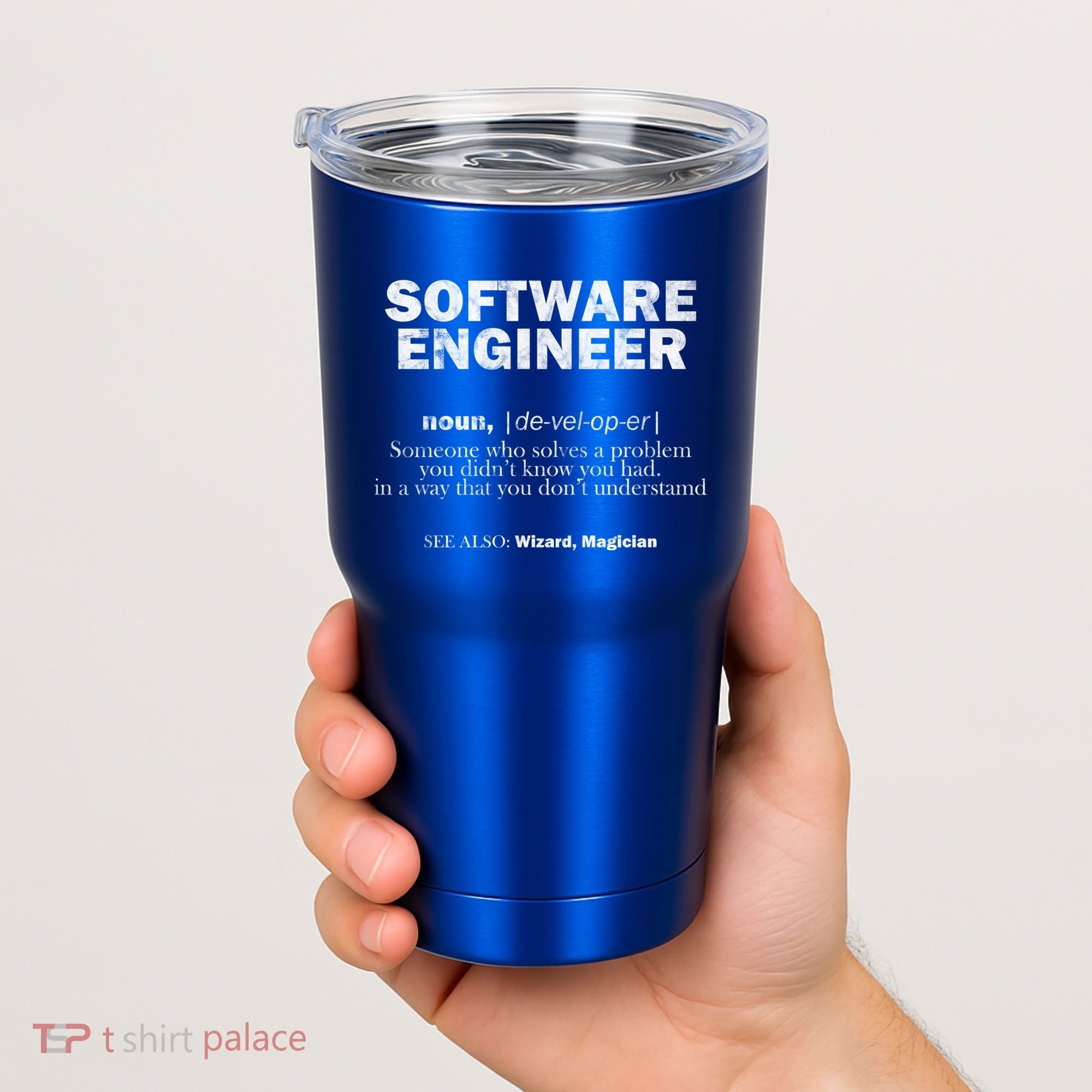 Software Engineer Definition Coder Cute Gift Tumbler