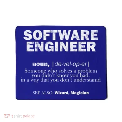 Software Engineer Definition Coder Cute Gift Mousepad