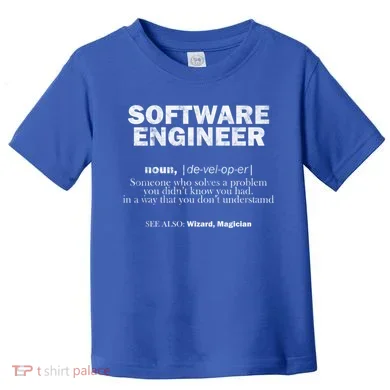 Software Engineer Definition Coder Cute Gift Toddler T-Shirt