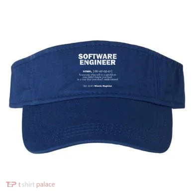 Software Engineer Definition Coder Cute Gift Visor