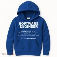 Software Engineer Definition Coder Cute Gift Kids Hoodie thumb 0