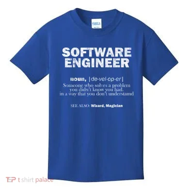 Software Engineer Definition Coder Cute Gift Kids T-Shirt