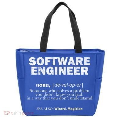 Software Engineer Definition Coder Cute Gift Tote Bag