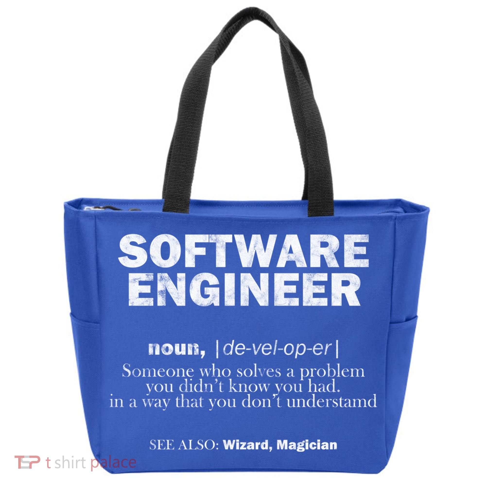 Software Engineer Definition Coder Cute Gift Tote Bag