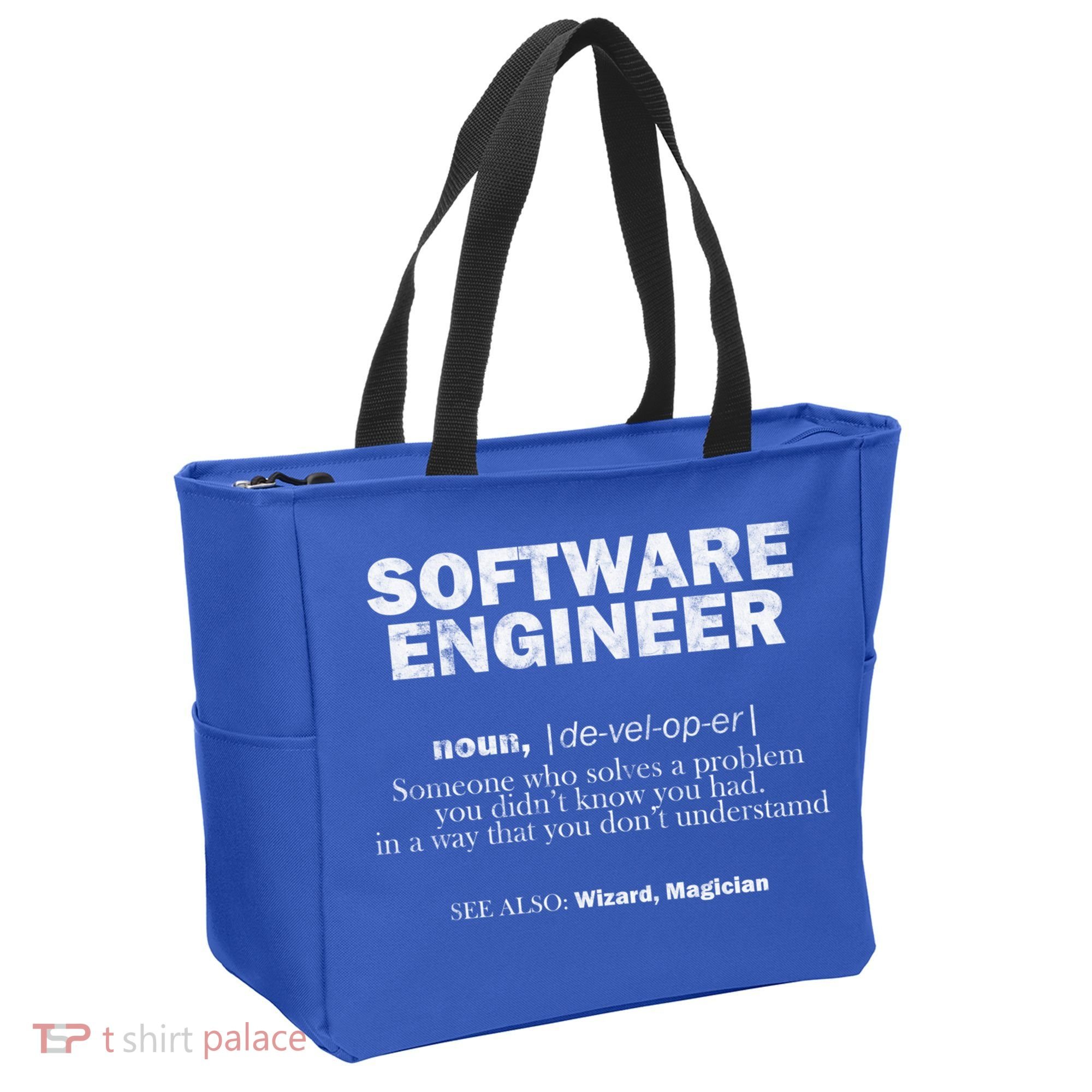 Software Engineer Definition Coder Cute Gift Tote Bag