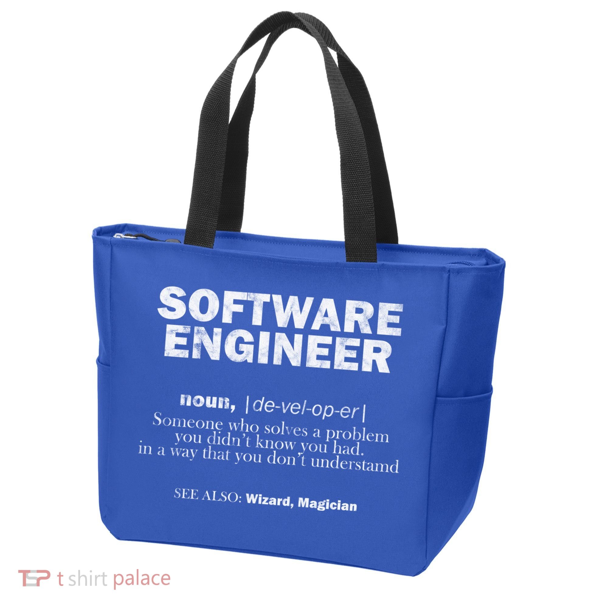 Software Engineer Definition Coder Cute Gift Tote Bag