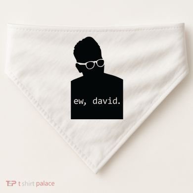 Silhouette Ew David USA-Made Doggie Bandana