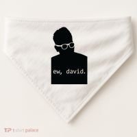 Silhouette Ew David USA-Made Doggie Bandana thumb 0