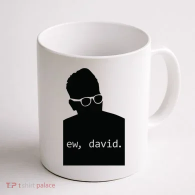 Silhouette Ew David Coffee Mug back