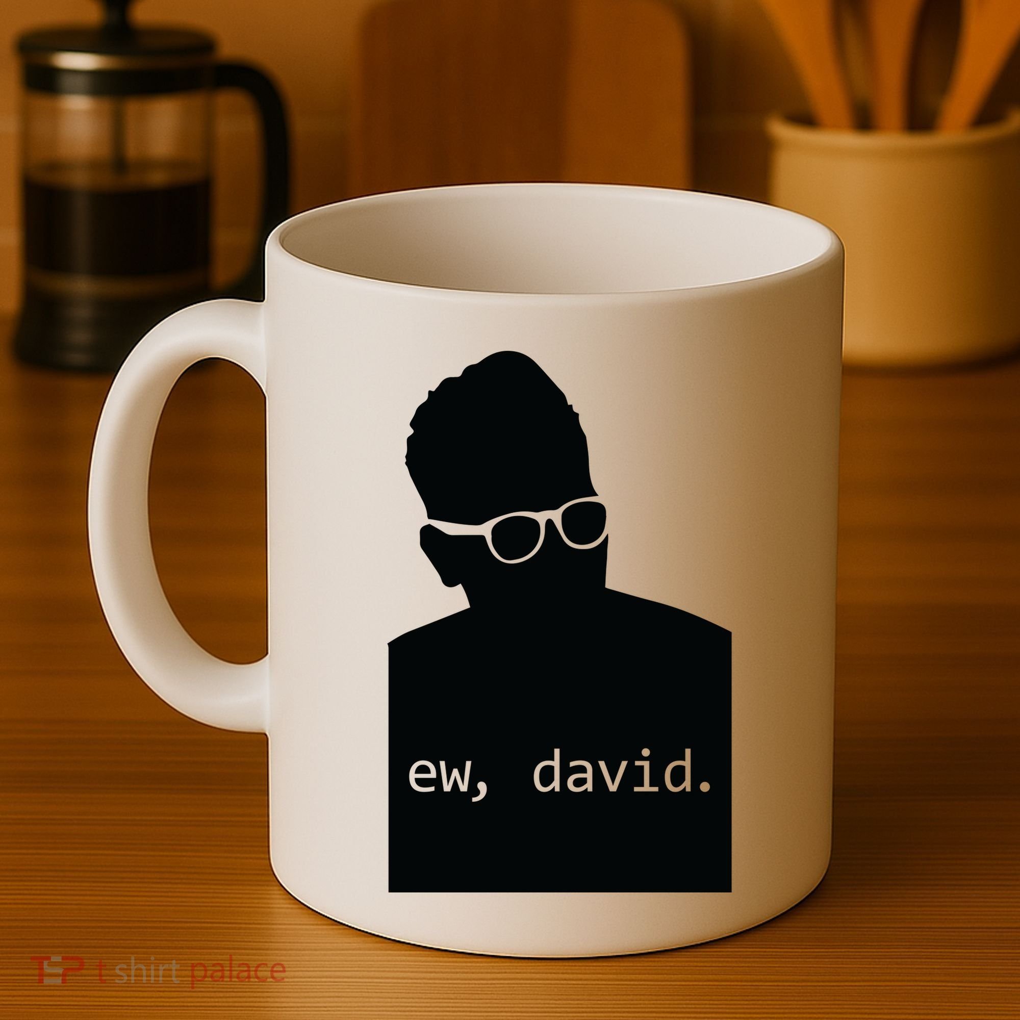 Silhouette Ew David Coffee Mug