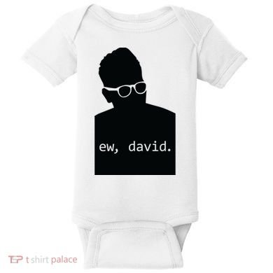 Silhouette Ew David Baby Bodysuit