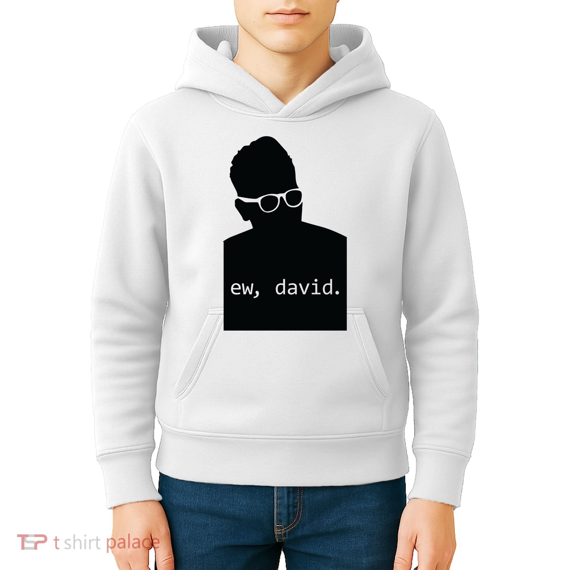 Silhouette Ew David Kids Hoodie