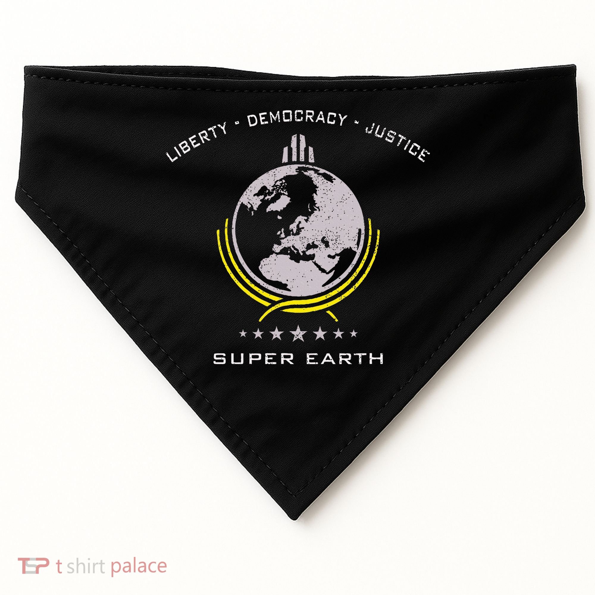 Super Earth Diving Into Hell For Liberty USA-Made Doggie Bandana