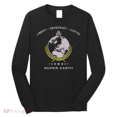 Super Earth Diving Into Hell For Liberty Long Sleeve Shirt