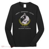 Super Earth Diving Into Hell For Liberty Long Sleeve Shirt thumb 0