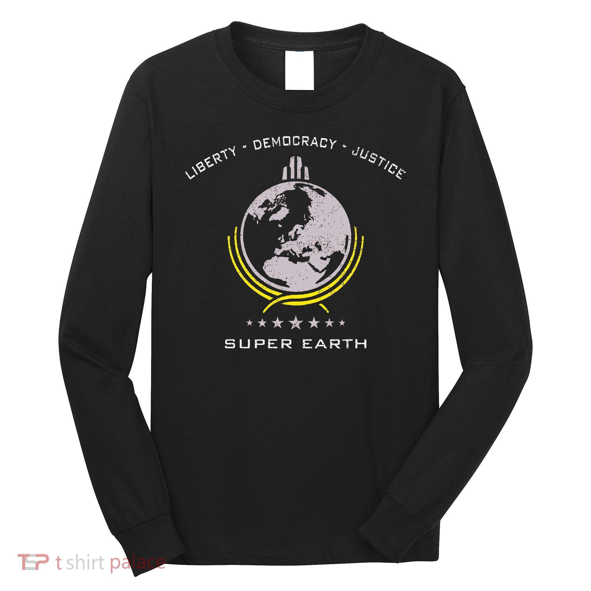 Super Earth Diving Into Hell For Liberty Long Sleeve Shirt