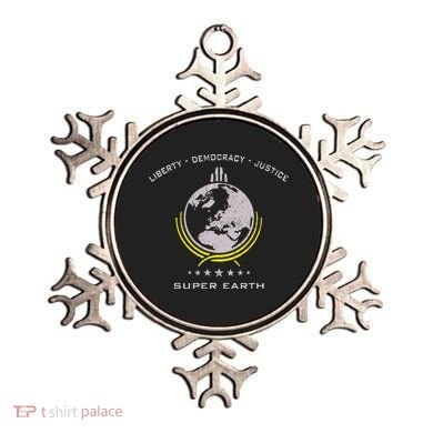 Super Earth Diving Into Hell For Liberty Ornament