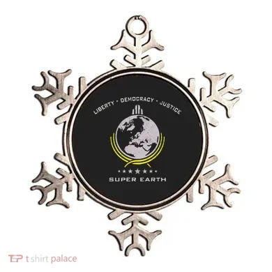 Super Earth Diving Into Hell For Liberty Ornament