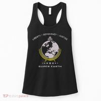 Super Earth Diving Into Hell For Liberty Women's Tank Top thumb 0