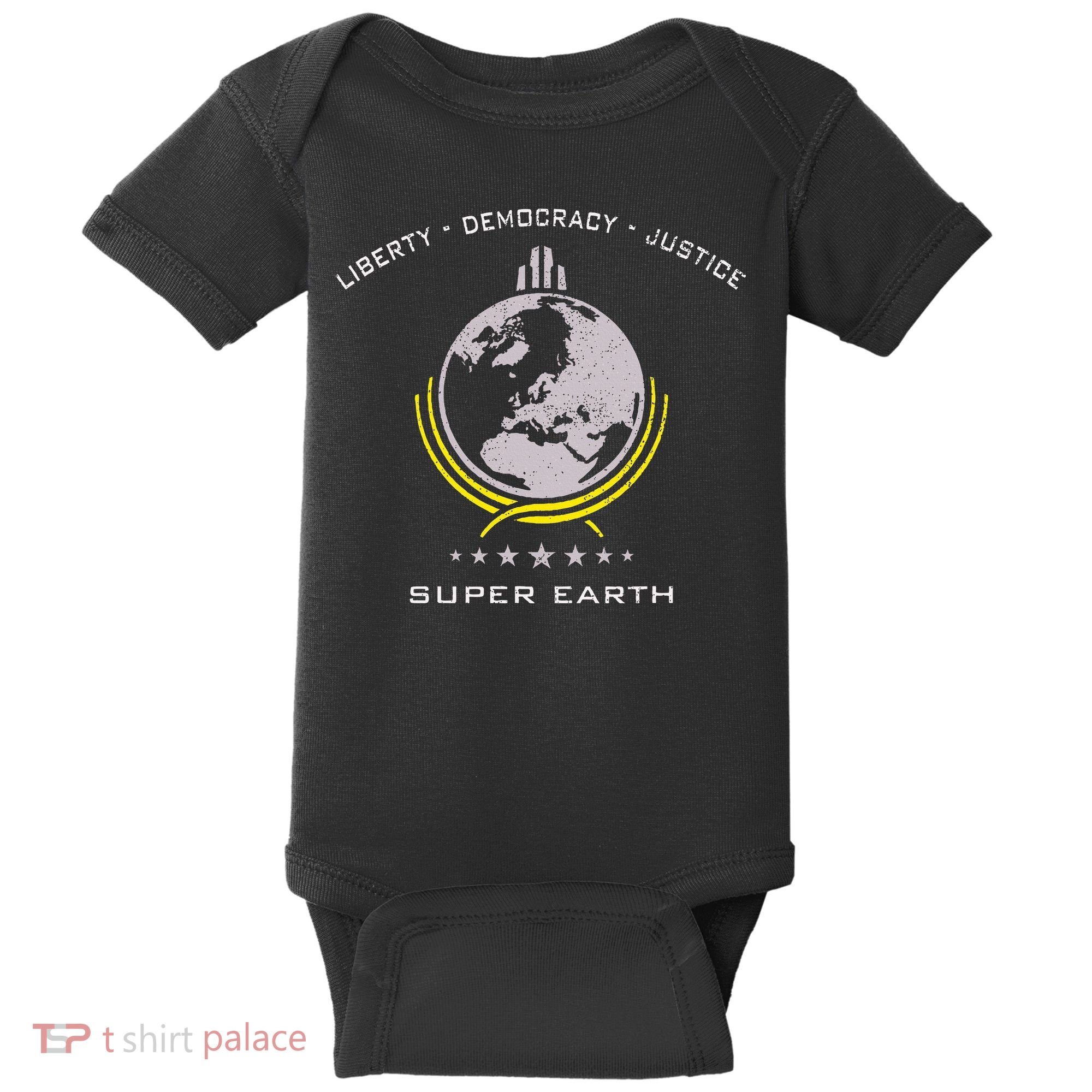 Super Earth Diving Into Hell For Liberty Baby Bodysuit