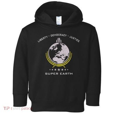 Super Earth Diving Into Hell For Liberty Toddler Hoodie