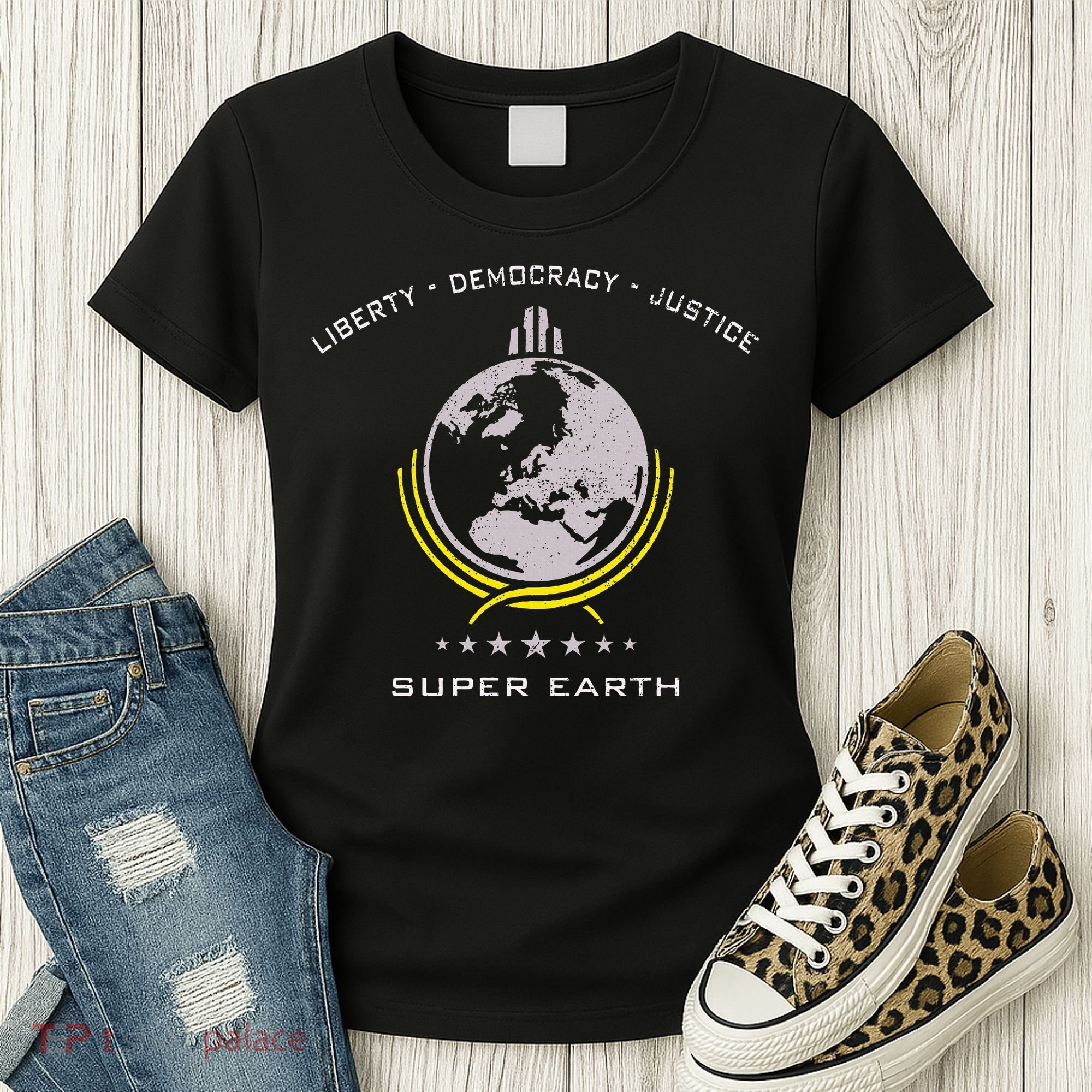 Super Earth Diving Into Hell For Liberty Women's T-Shirt