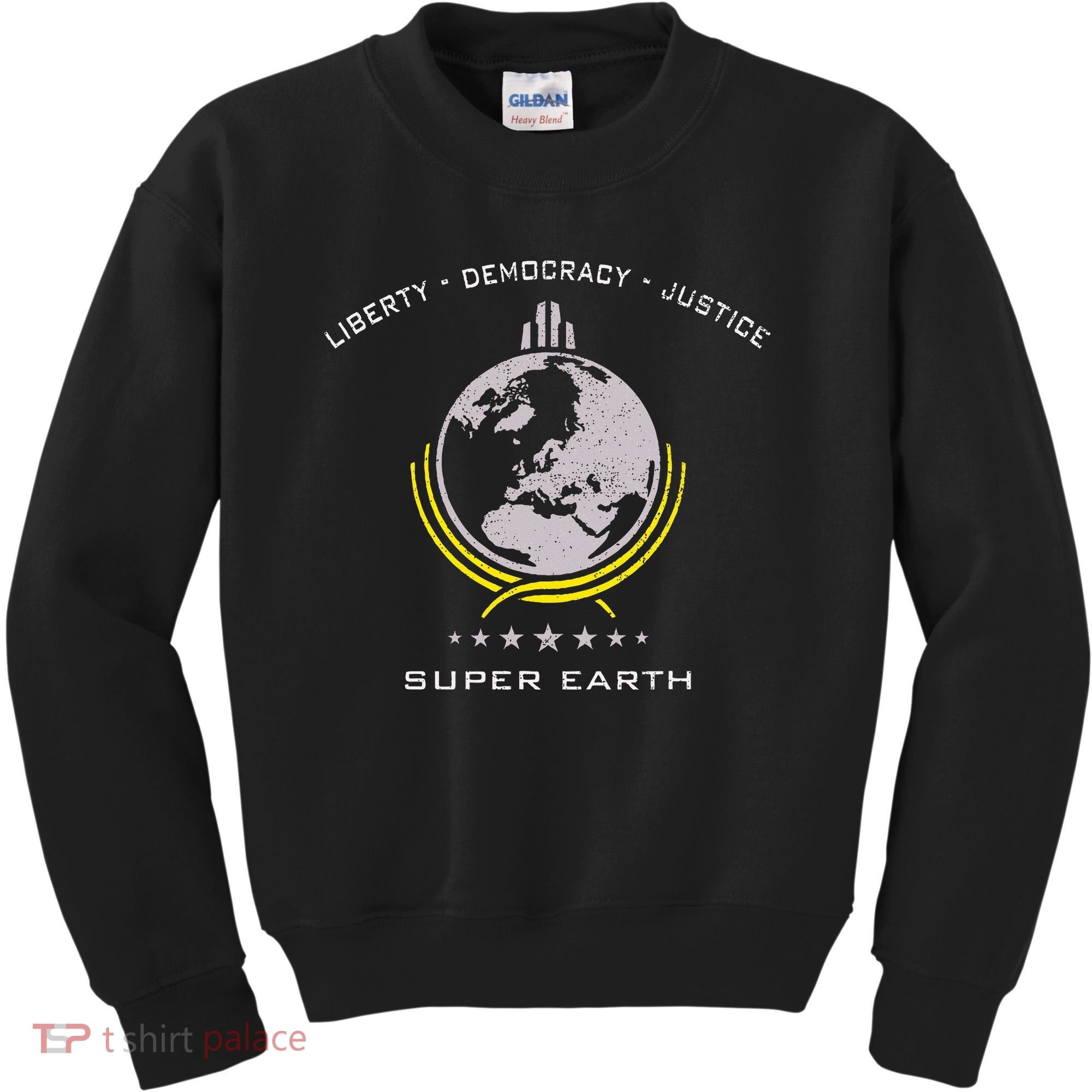 Super Earth Diving Into Hell For Liberty Kids Sweatshirt