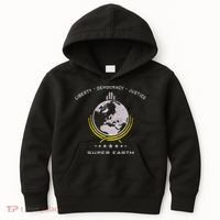 Super Earth Diving Into Hell For Liberty Kids Hoodie thumb 0