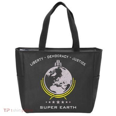 Super Earth Diving Into Hell For Liberty Tote Bag