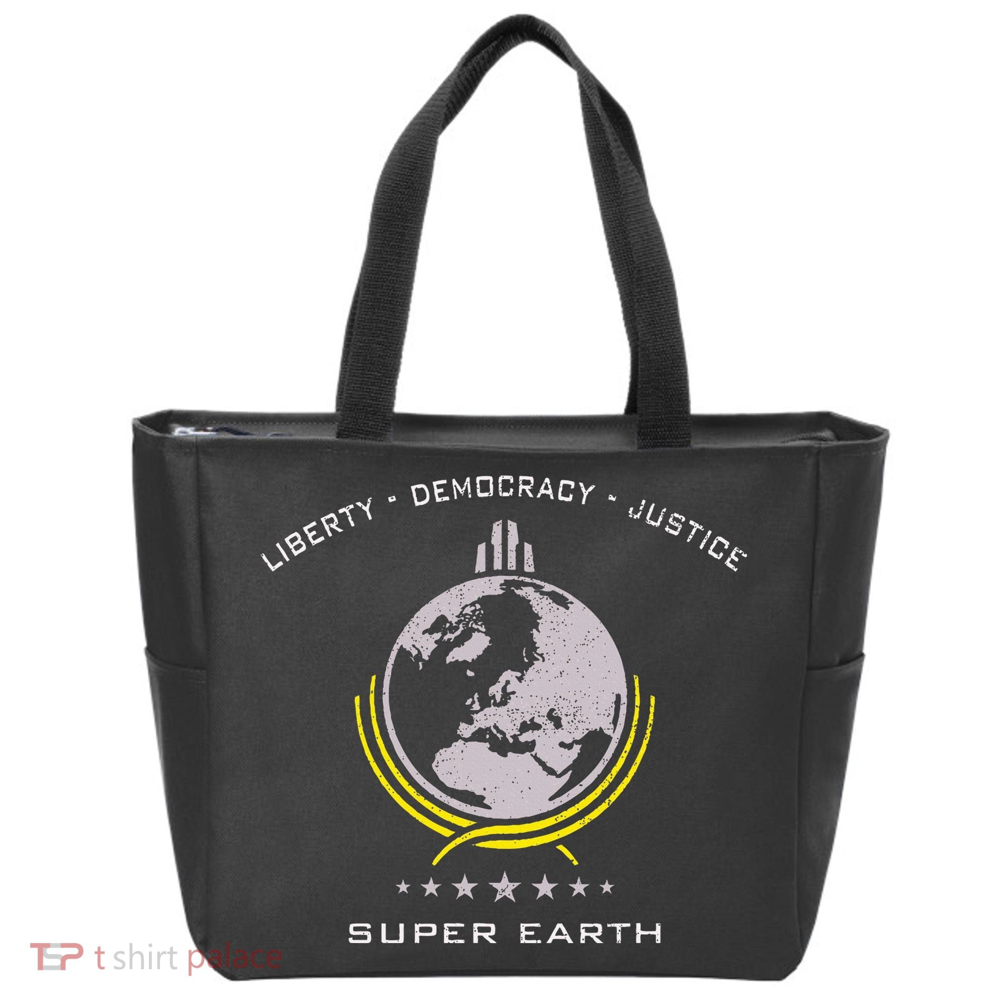 Super Earth Diving Into Hell For Liberty Tote Bag