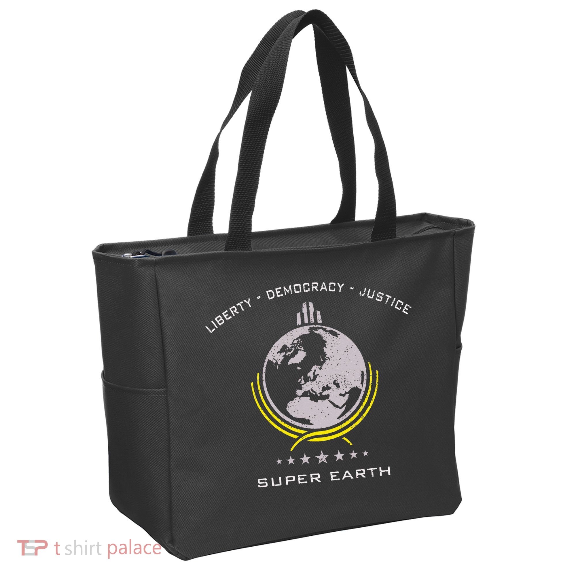 Super Earth Diving Into Hell For Liberty Tote Bag