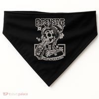 Skeleton Expensive Difficult And Talks Back USA-Made Doggie Bandana thumb 0