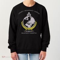 Super Earth Diving Into Hell For Liberty Women's Sweatshirt thumb 0