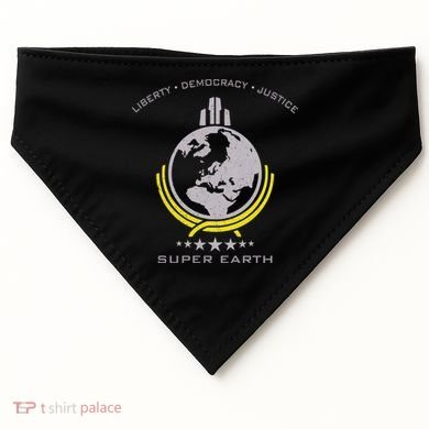 Super Earth Diving Into Hell For Liberty USA-Made Doggie Bandana